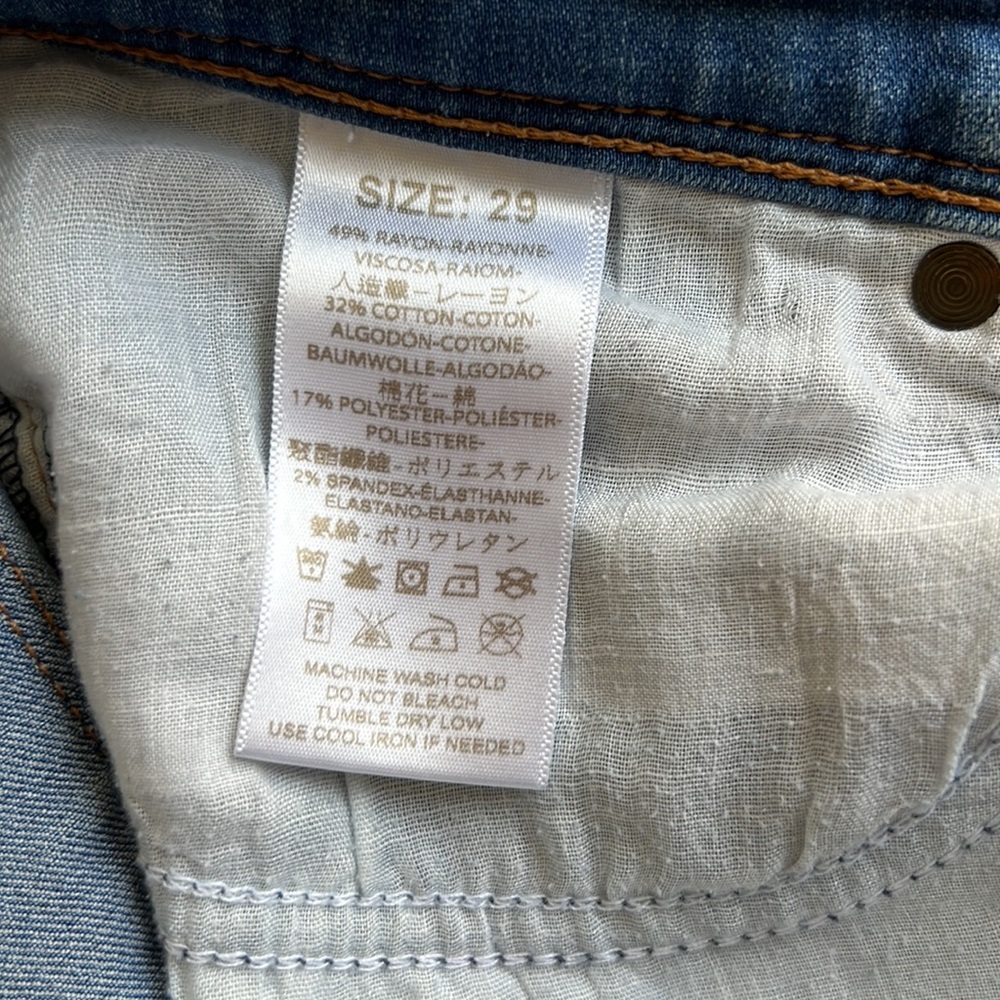 Free People Ankle Jeans Stretch Denim Pants (size 29. Fits like a size 8) - Picture 4 of 4